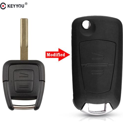KEYYOU Modified Car Key Case Shell for OPEL VAUXHALL Vectra Zafira Omega Astra h j insignia g Mk4 B c mokka HU43 Blade