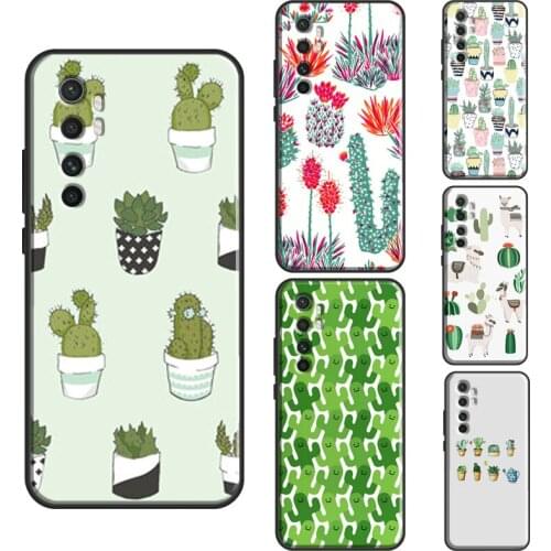 Cactus Pattern For Xiaomi Mi Note 10 Lite Case Mi 9T Pro Mi A3 10 Ultra For POCO X3 F1 F2 Pro Cover