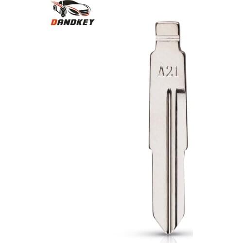 Dandkey 10pcs 84# Uncut Modified Flip Replacement Car Key Shell Blade For Chery A21 Flip Key No.84 Blank Car Key Blade