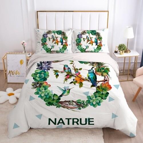 2/3pcs Duvet cover set pillow case Bedding set Queen King Euro Bed linens 220x240 140x200 240x260 Bed set nodic Magpie