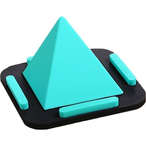 Mobile phone bracet desktop braket portable video brake Tilting visual side anti-skid bracket silicon pyramid