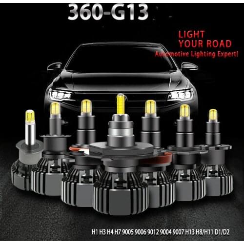 NEW 70w D1S D2S D3S D4S h4 H1 H7 LED H8 H11 HB3 9005 HB4 8 sides 3D Led Headlights 18000LM Near Far 360 degree diode Auto Lamp