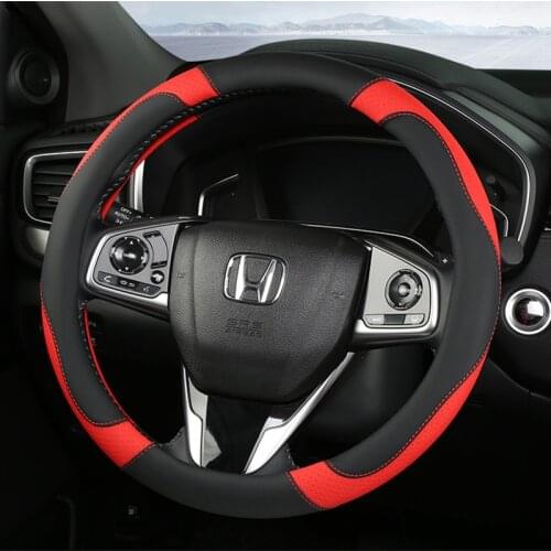 Car Steering-wheels Cover 37 38cm 15" for honda Passport Pilot/MR-V Vezel/HR-V/XR-V WR-V Acty Freed Jade Mobilio Odyssey Stepwgn