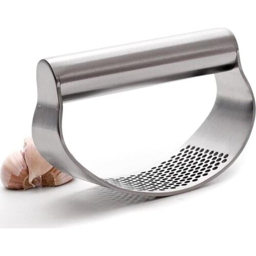 100% Stainless Steel Garlic Press Rocker Garlic Rocker Crusher Garlic Chopper Mincer Press Kitchen Garlic Masher Kitchen Tools