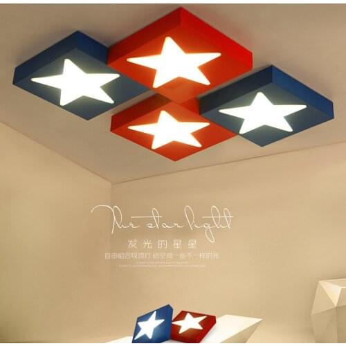 Simple LED cartoon children room ceiling lamp creative fashion DIY personality boys and girls bedroom ceiling lamp