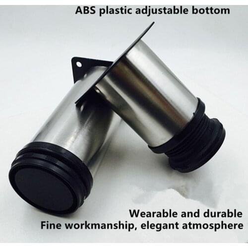 5CM-30CM Furniture Adjustable Cabinet Legs Stainless Steel Table Sofa Metal Foot With Screws Home Improvement Hardware