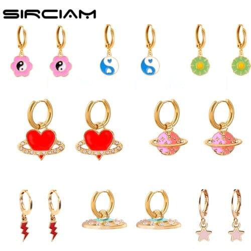SIRCIAM Women's Gold Earrings