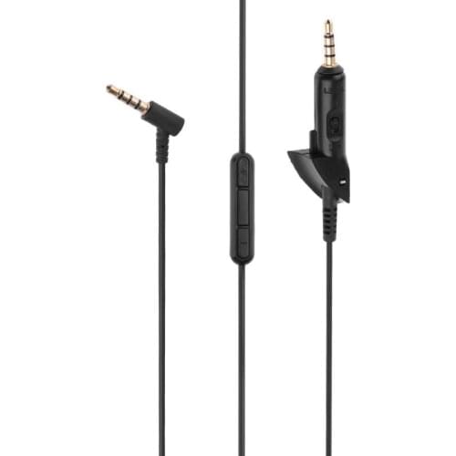 1.5m 1pcs Replacement Audio Cable 3.5mm Male to Male Audio Cable Wire with Mic for Bose Quiet Comfort QC15 QC2 Earphone