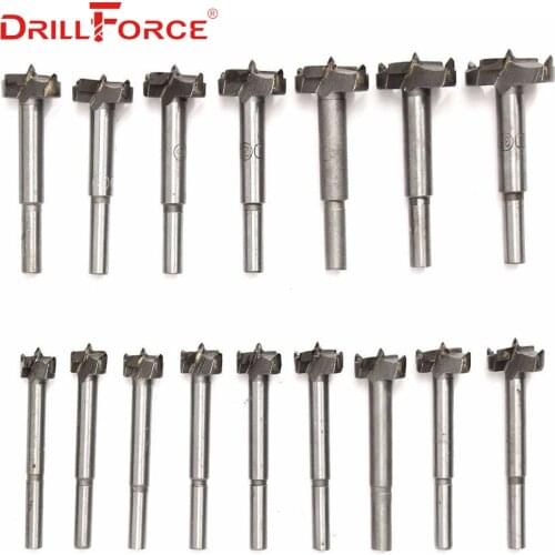 Forstner Wood Drill Bit Self Centering Hole Saw Cutter Woodworking Tools Set 15/25/35/45/55/65/75/85/95/100mm TCT Forstner Bits