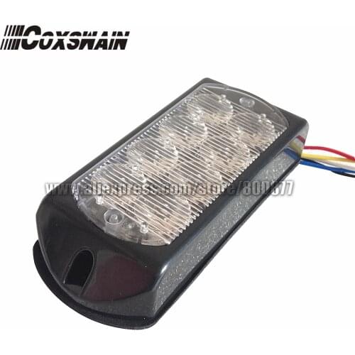 LED surface mounting light for car, LED warning Light, 8*3W LED, 26 flash, DC12/24V, synchronication function, LED grill light