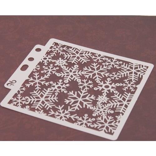 Snowflake Stencils Template Painting Scrapbooking Embossing Stamping Album Card E56C