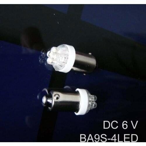 High quality 6v BA9s led Signal lights,6v BA9s led Instrument lights,6.3V BA9s led lights led Pilot lamps free shipping 5pcs/lot