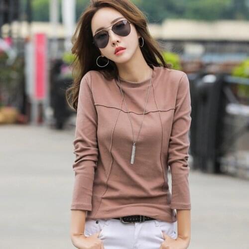 BOBOKATEER Long Sleeve T Shirt Women Clothes Poleras Mujer De Moda 2020 Cotton T-Shirt Woman Tshirts White Top Tee Shirt Femme