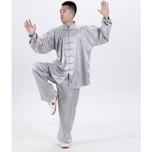 Taiji Suits Traditional Chinese Clothing Tai Chi Uniforms Tang Suit Long Sleeve Kung Fu Martial Arts Clothing Tops Pants