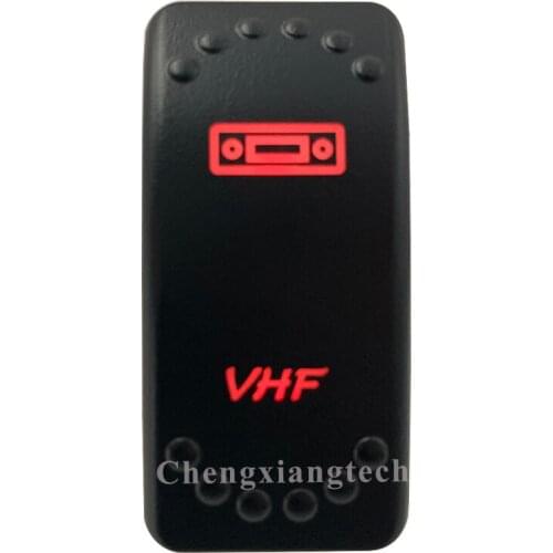 12V 20A / 24V 10A Dual Red Led 5P On Off SPST Rocker Switch VHF Waterproof for Car Boat Truck Circuit Breaker