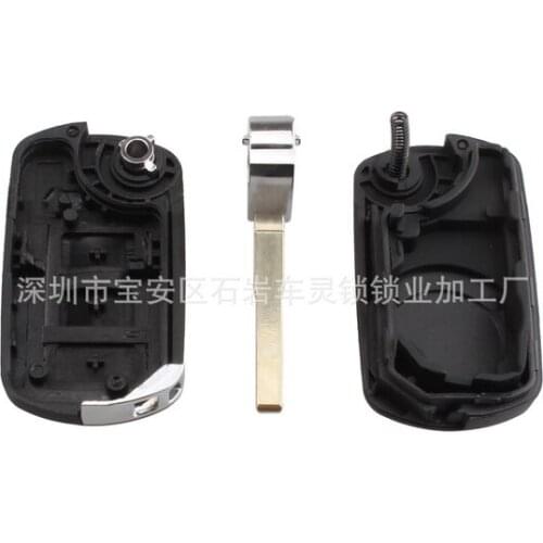 200pcs Remote 3 Buttons Flip Key Shell fit for LAND ROVER Range Rover Sport LR3 Discovery Case Fob 3 BTN