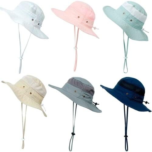 2021 New Childrens Unisex Summer UV Protection Sun Hat Childrens Sun Hat Breathable Beach Hat Fisherman Hat Sun Protection Hat