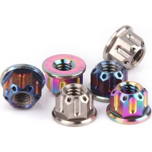 4 Pcs D1RC original Titanium alloy Steel Self-locking Nut Lock Nut Locknut Slip Hex Nut