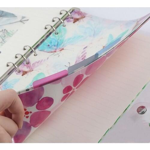 A5/A6 PP Index Page for Notebook 6 Ring Binder PVC Category Page Office Planner Accessories