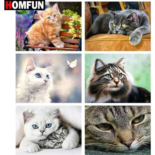 HOMFUN Diamond painting "Diamond painting "City M" Full Square/Round Drill Wall Decor Inlaid Resin Embroidery Craft Cross stitch