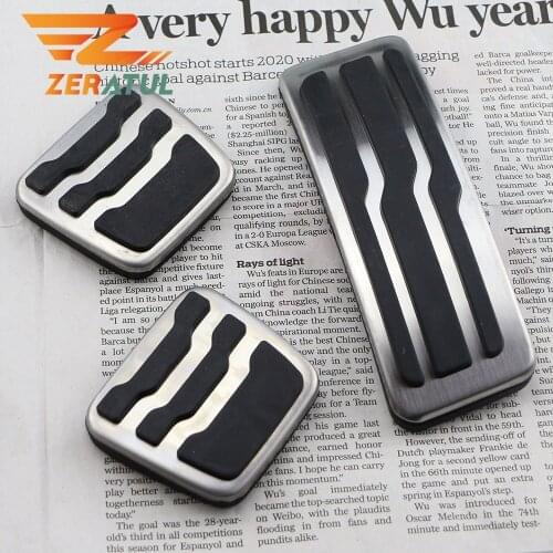 Zeratul Car Pedals Accelerator Fuel Gas Brake Pedal Cover for Ford Ranger 2015 2016 2017 2018 2019 2020 MT AT Accessories