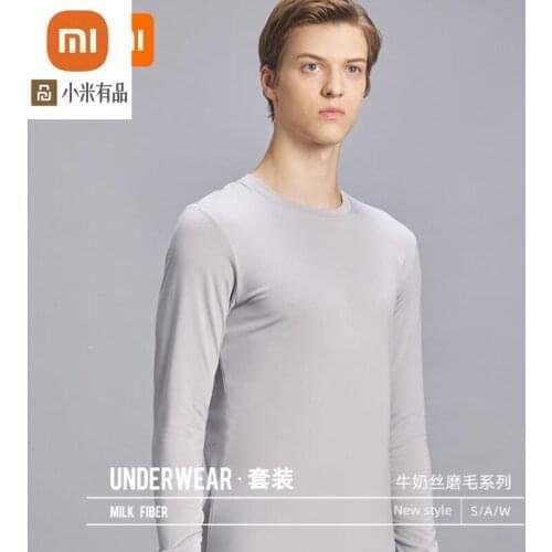 Xiaomi youpin mens and womens warm autumn clothes long trousers outdoor home moisture wicking and breathable underwear set
