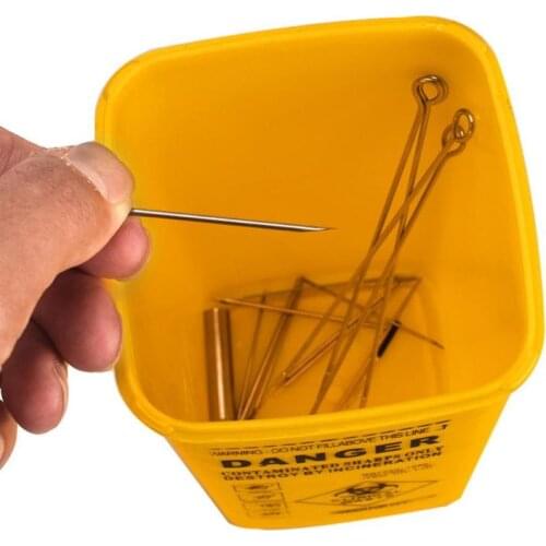 Tattoo Needle Tip Collection Box Biohazard Barrel Capacitance Sharp Durable Garbage Bucket Container Artist Waste Box