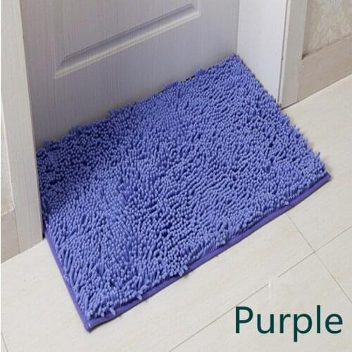 Free Shipping 40cmx60cm 50x80cm Washable New Thick Chenille Carpet Shaggy Rugs Bathroom Mat Colourful Kitchen Pad Anti Slip Mat