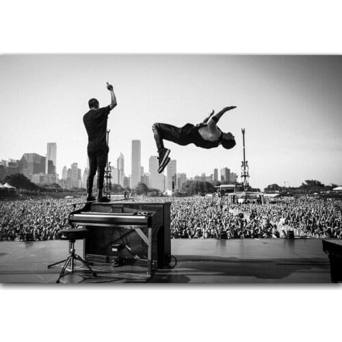 MQ1886 Twenty One Pilots Tyler Joseph & Josh Dun Backflip Star Hot Art Poster Top Silk Light Canvas Home Decor Wall Pictue Print