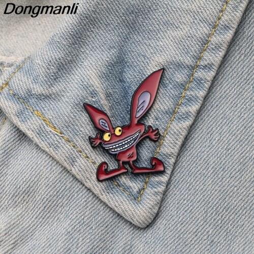 DMLSKY funny Monsters Metal Brooch for Clothes bags backpack badges Women and Men Cool Brooch gift M2524