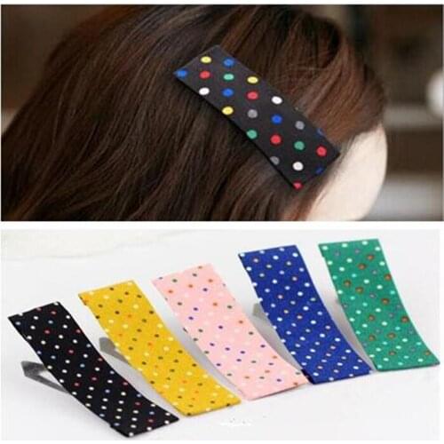 Tx232 New Fashion Vintage simple alloy cloth art wavelet point hairpin Womens Jewelry Accessories