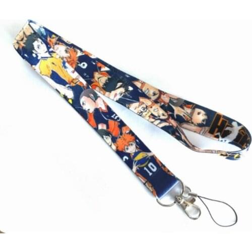 New Japanese anime Haikyuu lanyard Neck Strap Lanyards Badge Holder Rope Pendant Key Chain