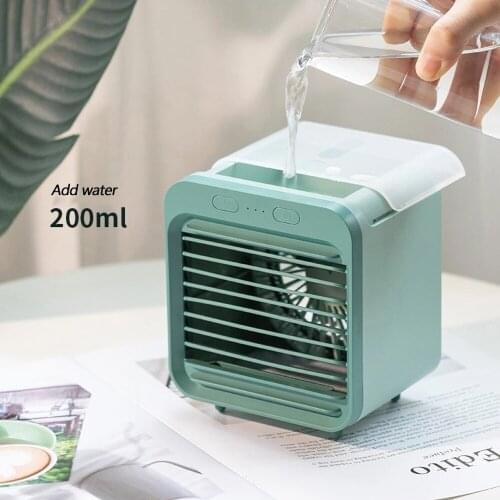 Portable Mini USB Rechargeable Water-cooled Air Conditioner Fan Cooler