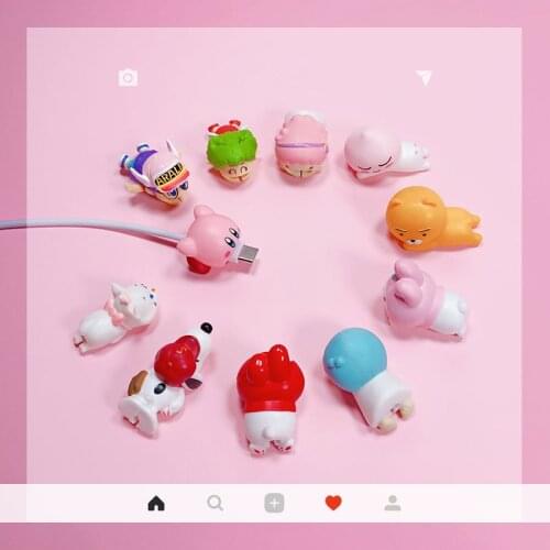 Cable Protector Wire Protective Cable Charger Protector Animal Cute Cartoon Cover Protect Case For IPhone Accessories OR Android