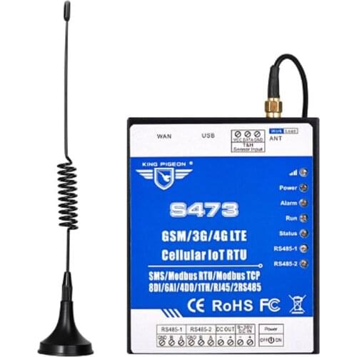 S475 Ethernet RJ45 data acquisition 2 RS485 to 4G ModbusRTU protocol MQTT IoT gateway, Automation System, M2M
