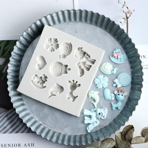 Cartoon Fawn & Pony Silicone Mold Fondant Mould Cake Decorating Tool Chocolate, Gumpaste Mold, Sugarcraft ,Kitchen Gadgets