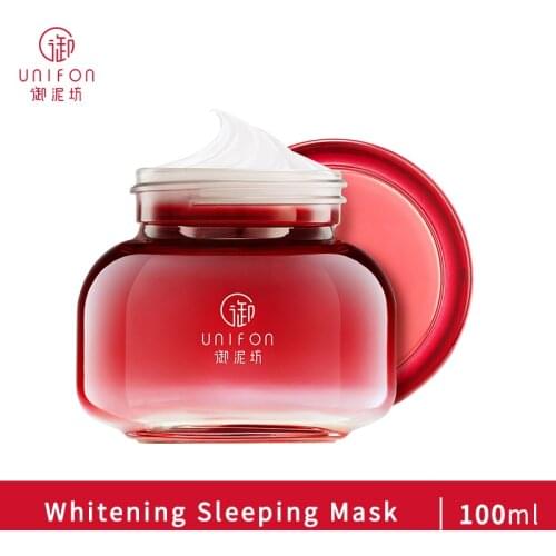 Unifon Whitening Skin Moisturizing Brightening Face Tone Free Wash Overnight Hyaluronic Acid Sleeping Facial Mask 100g