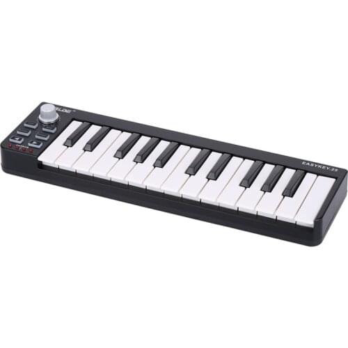 High Quality Easy Portable Mini 25-Key USB MIDI Keyboard Controller 25 Velocity-sensitive Mini-keyboard Keys