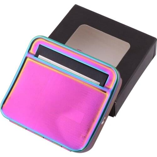 1 pc Metal Rolling Machine Tobacco Roller Cigarette Case 70mm Manual Tobacco Roller Cigarette Rolling Machine For Smoking