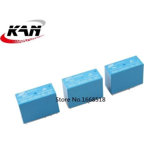 10PCS/LOT Relay SMI-05VDC-SL-2C SMI-12VDC-SL-2C SMI-24VDC-SL-2C 5A 8PIN