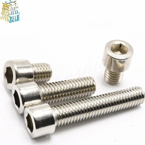 10Pcs M5*6mm/8mm/10mm/12mm/14mm/16mm/20mm/25mm/30mm Stainless Steel Screws Allen Hex Socket Head Screw Bolt Fastener GB70.1