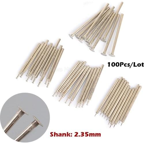 100Pcs 2.35mm Shank K Needle Diamond Grinding Rotary Engraving Point Carving Polishing Jade Mounted Stone Heads Sanding Tool