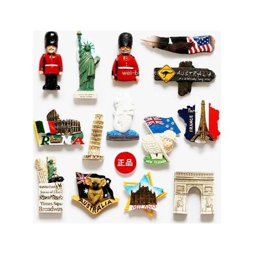 6 piece a lot)Travel souvenirs around the world r fridge magnet Message posted
