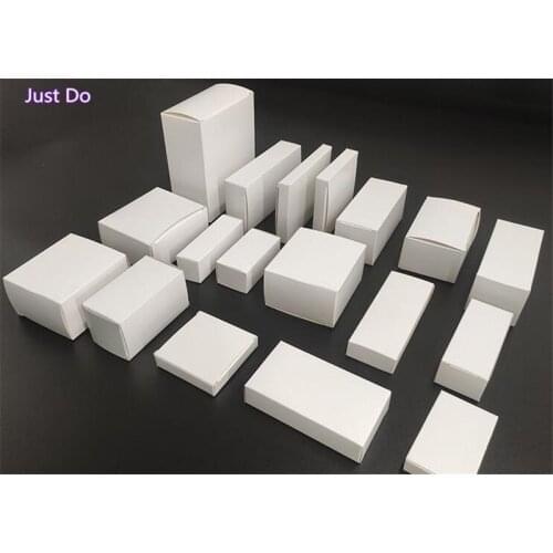 7*7*16cm blank white paper box for Slender Tubes Packaging Craft Gift empty Paper Boxes Package Cosmetic Sample packing Boxes