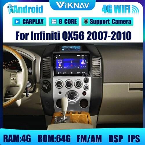 9inch Android Car Radio DVD Multimedia For Infiniti QX56 2007-2010 Player GPS Navigation System HD Touch Screen System 2 Din