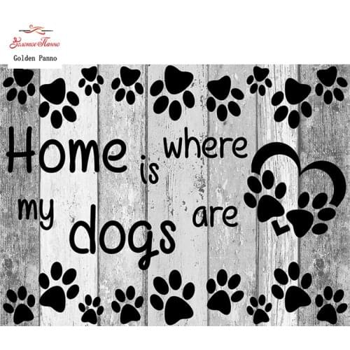 Diamond Painting Full Square 5D Diy Daimond Embroidery Diamant Mosaic Sale Displasy Broderie Diamant home is my dogs 01