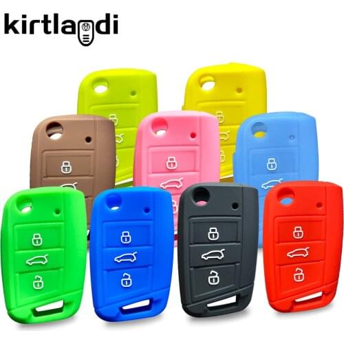 Car key cover case holder For VW Golf 7 T-cross POLO T-Roc Skoda Octavia A7 Fabia leon Rapid Karoq SEAT Leon Ateca Ibiza Toledo