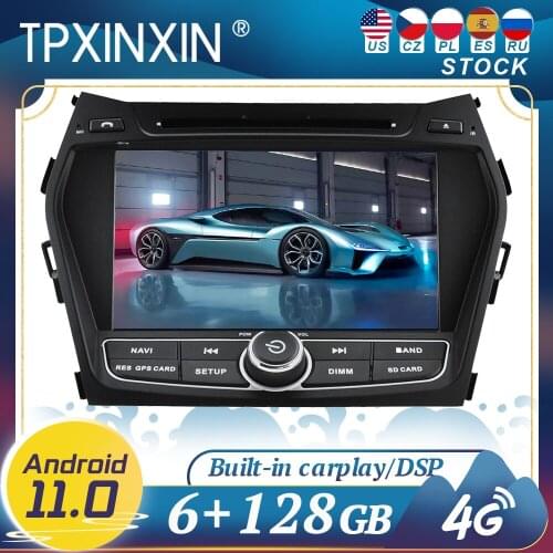 Carplay For HYUNDAI IX45 Android11 Car Radio GPS Navigation Head Unit Multimedia Stereo Player