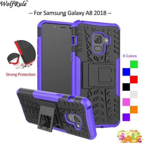 For Cover Samsung Galaxy A8 2018 Case TPU & PC Holder Phone Case For Samsung Galaxy A8 2018 Cover For Samsung A8 2018 A530 5.6