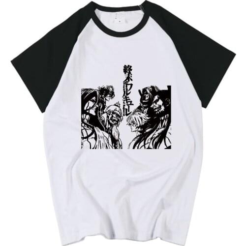 Japan Anime Record of Ragnarok Brunhild Gel T-shirt Cosplay T shirt Men Women Couples Summer Casual Short Sleeve Tee Tops Gift